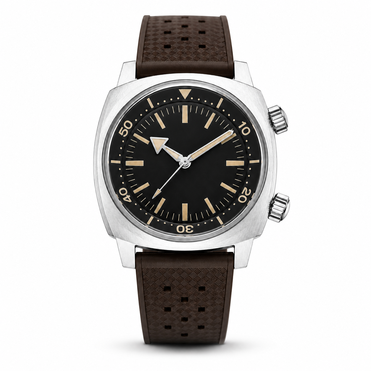 Black Dial Dual Crown Sport Watch