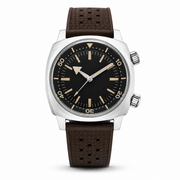 Black Dial Dual Crown Sport Watch