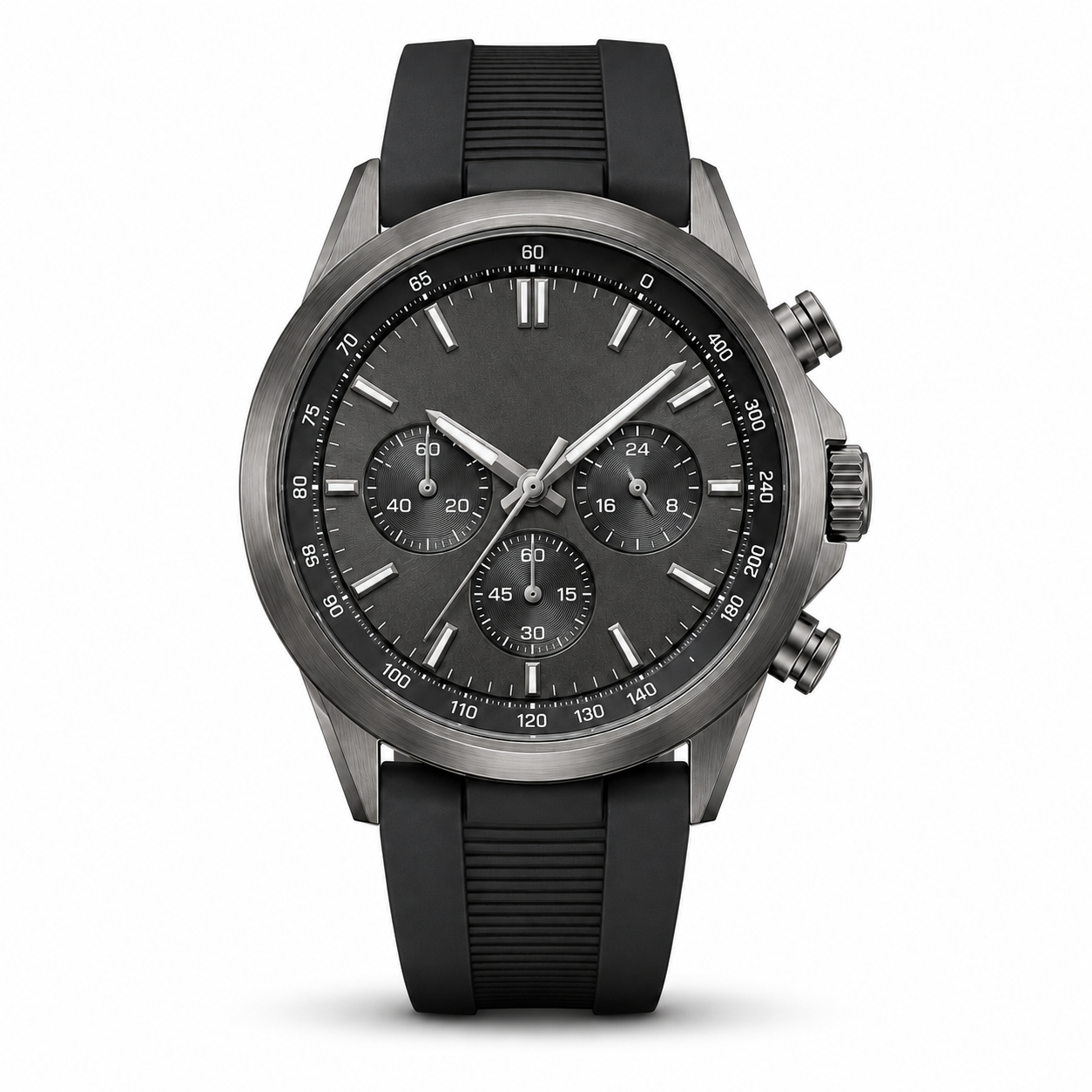 Black Sport Chronograph Watch