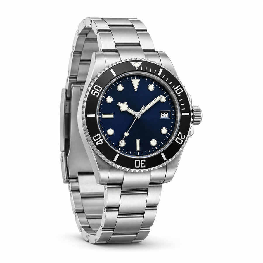 Blue Dial Diver Bracelet Watch