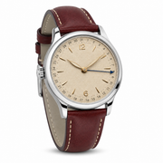 Champagne Pointer Date Leather Watch