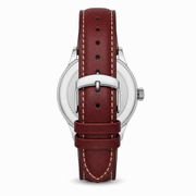 Champagne Pointer Date Leather Watch