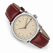 Champagne Pointer Date Leather Watch
