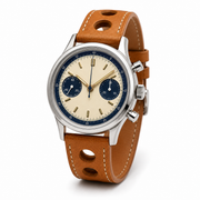 Cream Dial Retro Chronograph Watch
