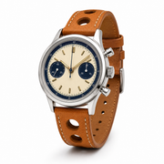 Cream Dial Retro Chronograph Watch
