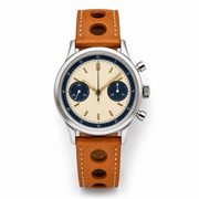 Cream Dial Retro Chronograph Watch
