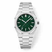 Green Dial Integrated Bracelet Watch