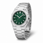 Green Dial Integrated Bracelet Watch