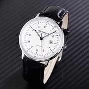 E-Watch74 Mechanical Calendar Leather Watch