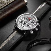 YASHIDUN Automatic Analog-Digital Skeleton Watch