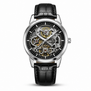 Openwork Mechanical Leather Watch