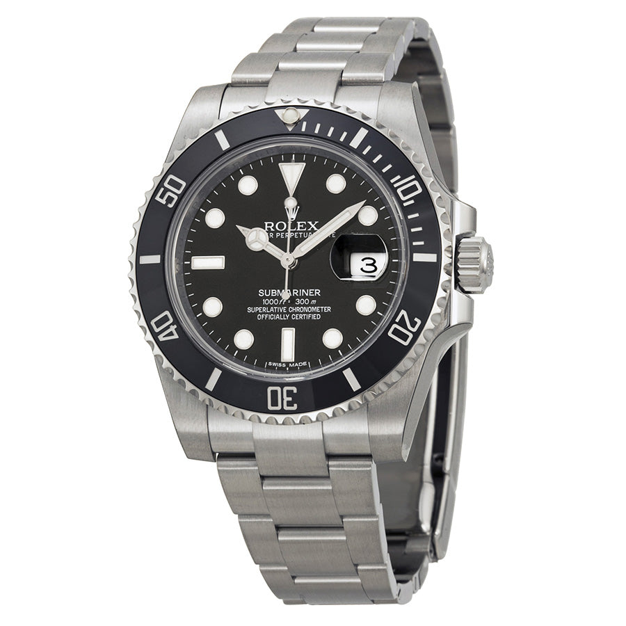 Oyster Perpetual Submariner Black Dial Black Cerachrom Bezel Steel Men's