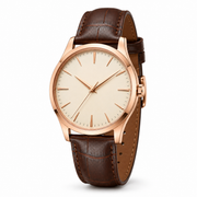 Rose Gold Classic Leather Watch