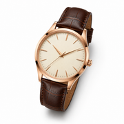 Rose Gold Classic Leather Watch
