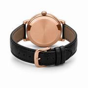 Rose Gold Moonphase Leather Watch