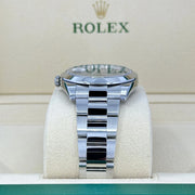 Datejust 41mm Blue Dial Smooth Bezel Oyster Bracelet Steel Watch 126300