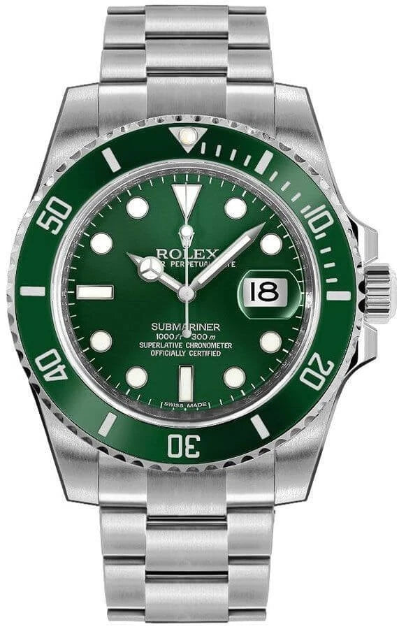 Submariner Hulk Green Dial Bezel Oyster 40mm Men's Watch 116610LV-0002