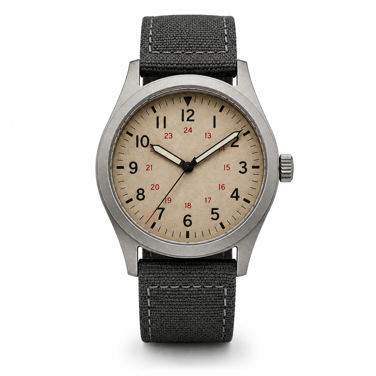 Sand Dial Field Canvas Watch
