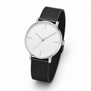 White Dial Mesh Strap Watch